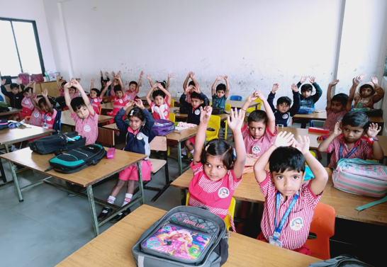 Foundational Stage - Nursery to Class 2 students in classroom