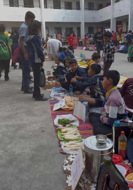 Dynamic English School Students Experience a Market Day