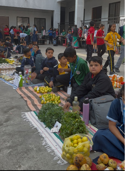 Dynamic English School Students Experience a Market Day