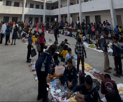 Dynamic English School Students Experience a Market Day